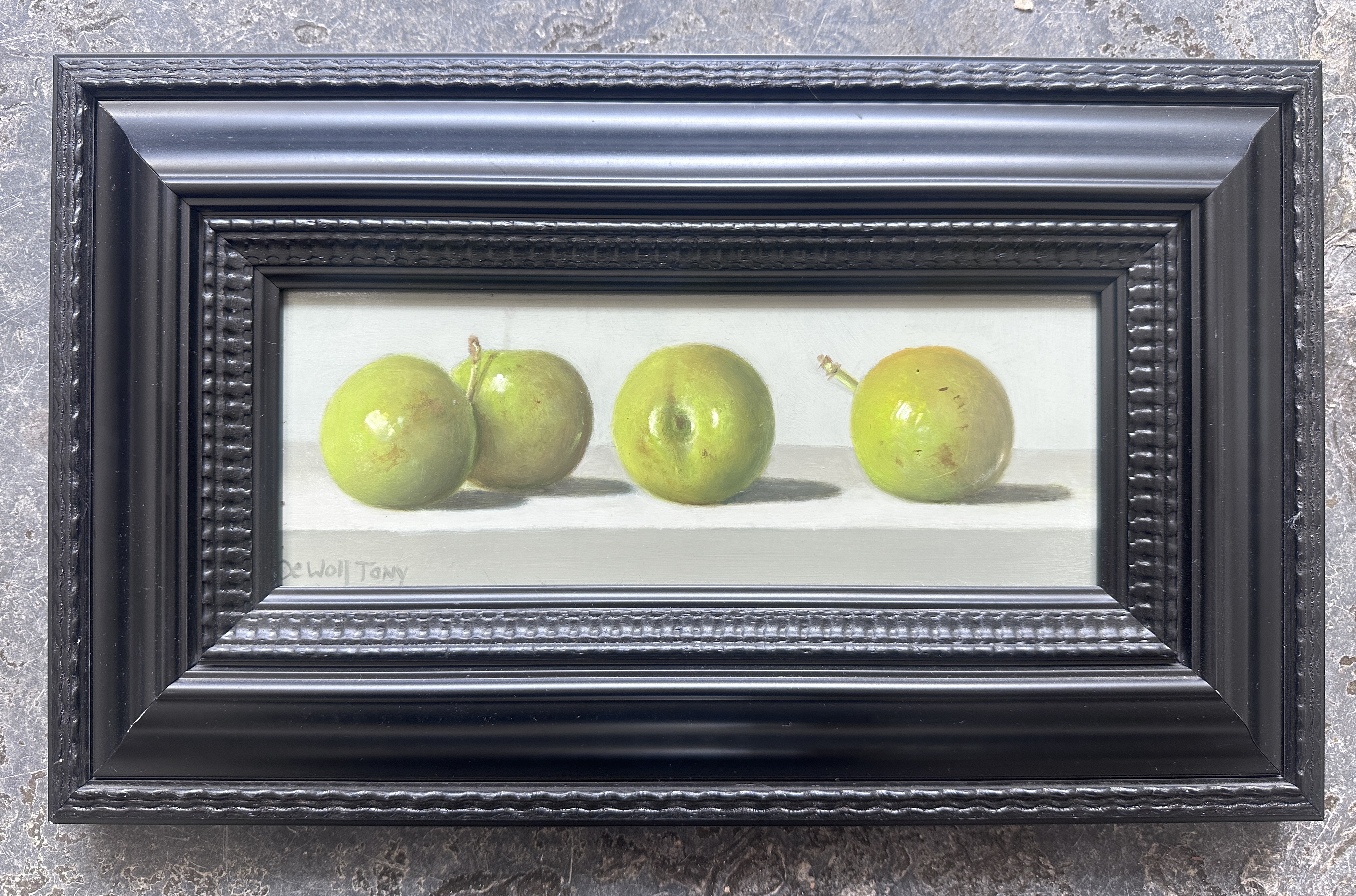 Unique Pre-loved Works of Art Tony De Wolf 'Greengages'