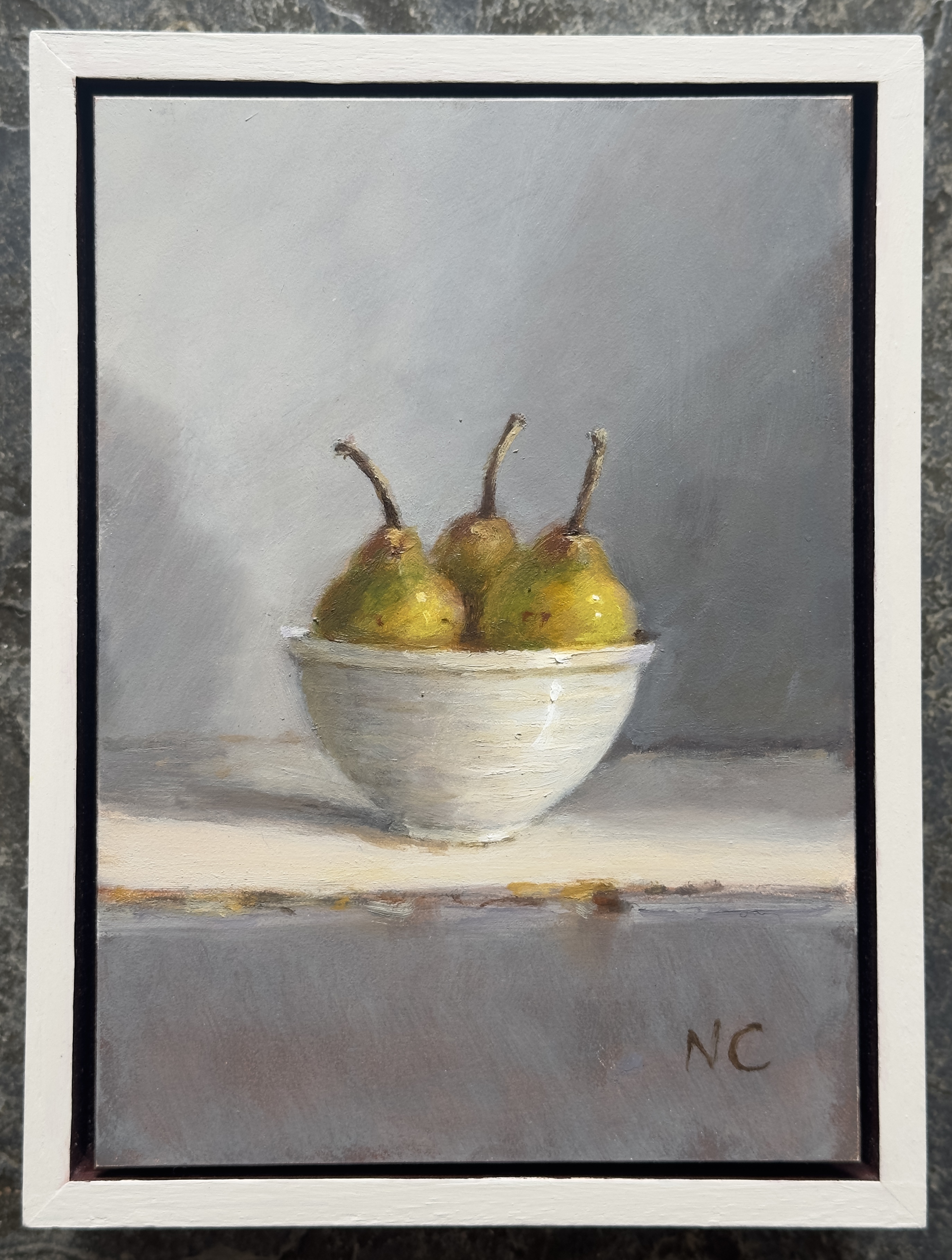 Nellie Crawford Three Pears in a Pot