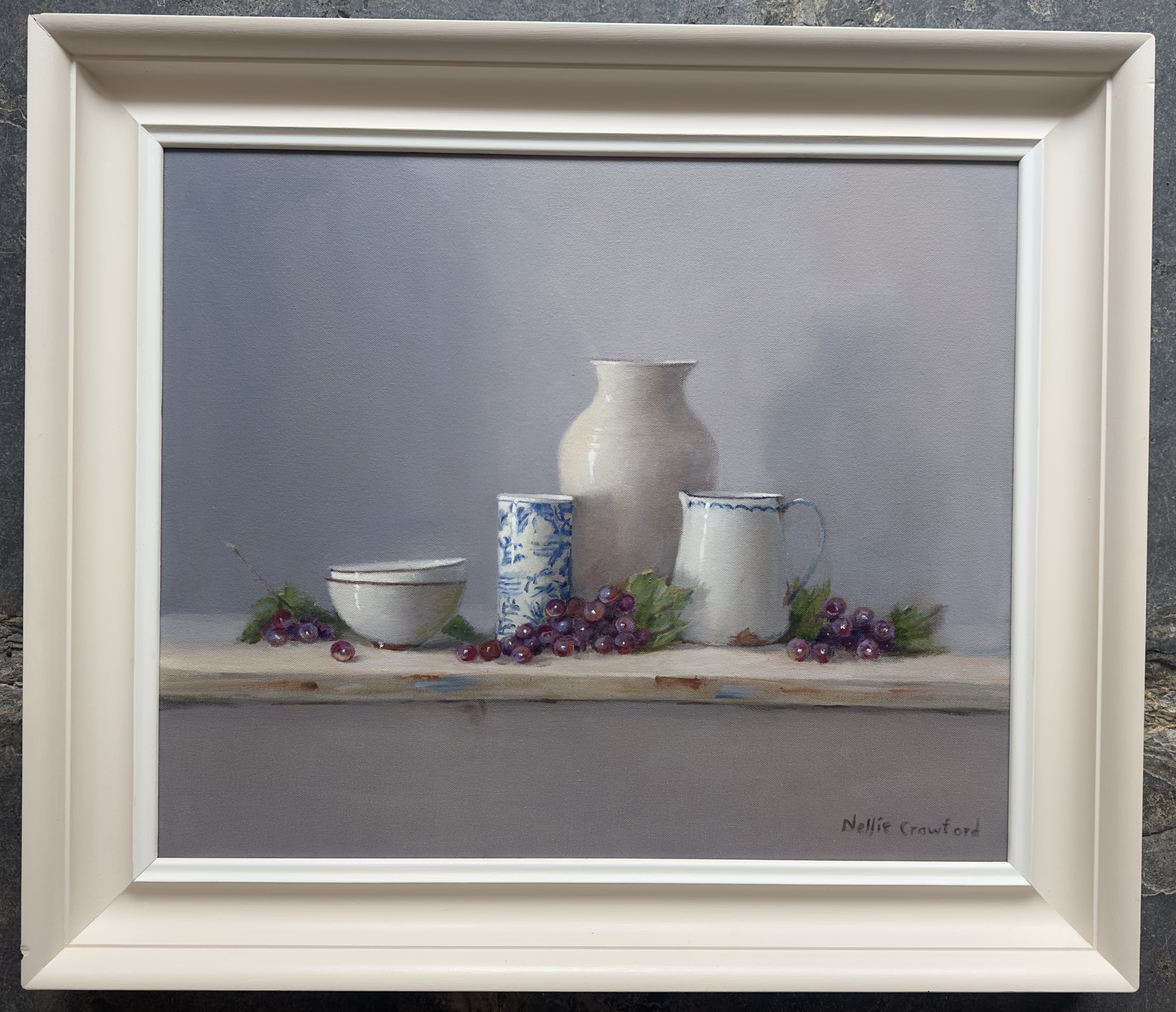 Nellie Crawford Earthenware with Grapes