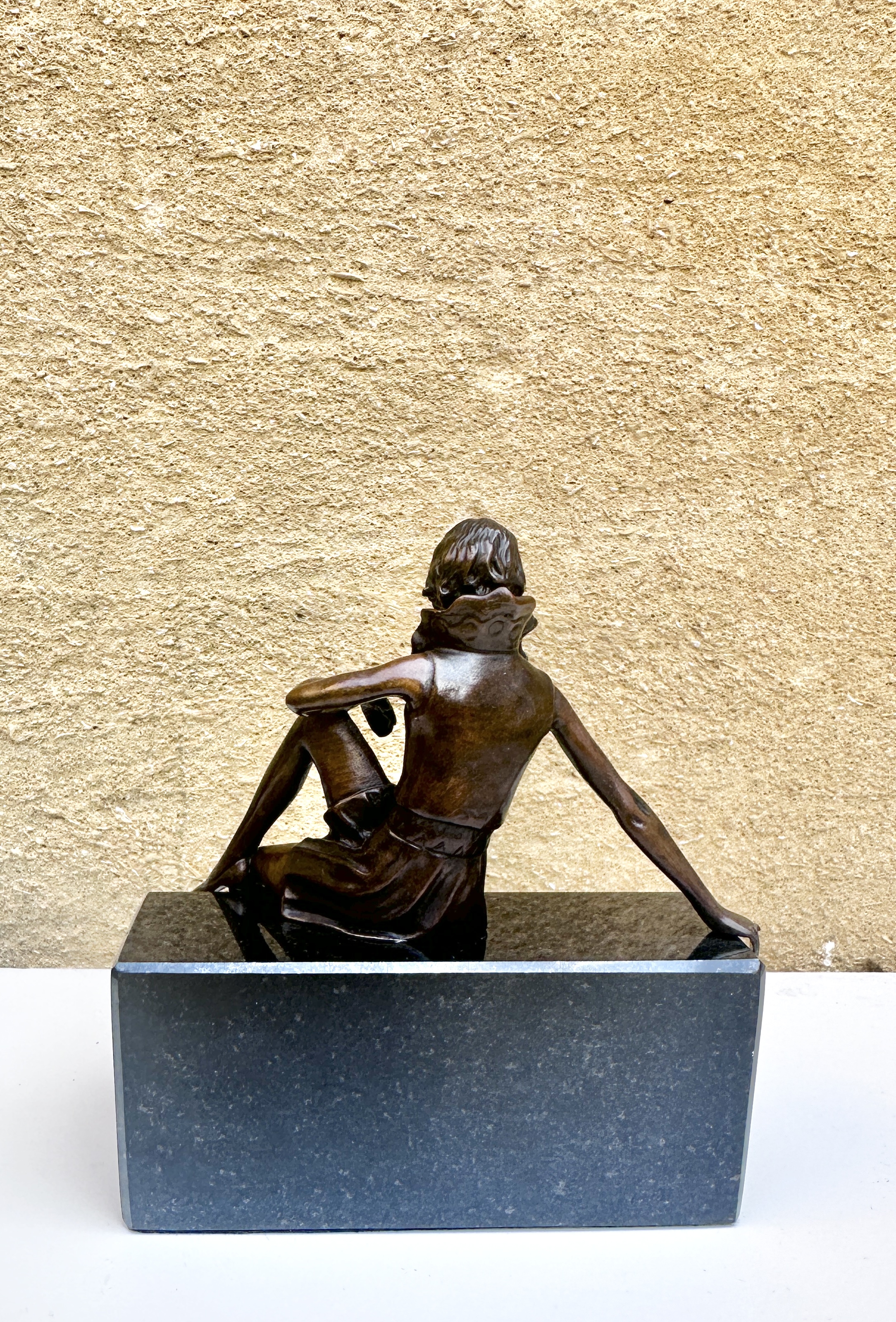 Benson Landes Minatures Girl on Wall