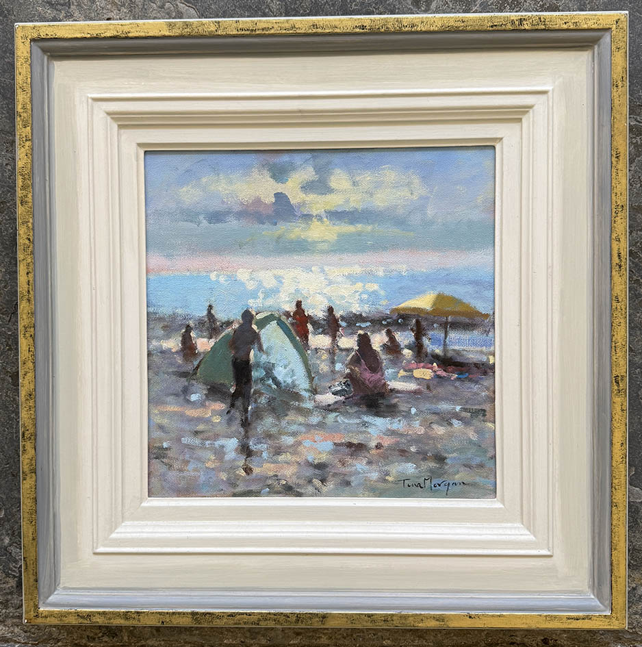 Tina Morgan SWA Light Through a Green Beach Tent