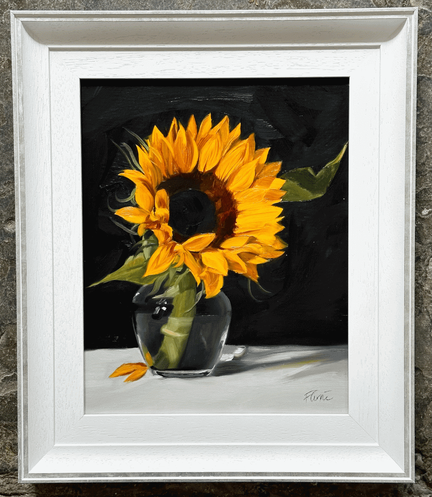 Francesca Currie RBSA Sunflower in Vase